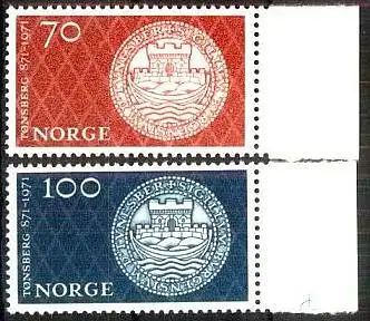 NORWEGEN 1971 Mi-Nr. 619/20 ** MNH