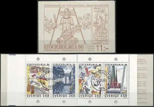 SCHWEDEN 1985 Mi-Nr. MH 107 Markenheft - booklet o used