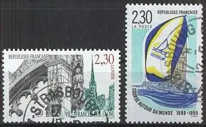 FRANKREICH 1990 Mi-Nr. 2779, 2780 o used - aus Abo