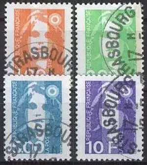 FRANKREICH 1990 Mi-Nr. 2775/78 o used - aus Abo