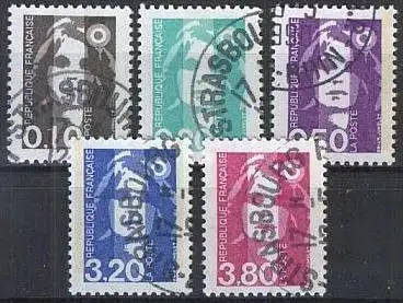 FRANKREICH 1990 Mi-Nr. 2764/68 o used - aus Abo