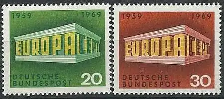 DEUTSCHLAND 1969 Mi-Nr. 583/84 ** MNH - CEPT