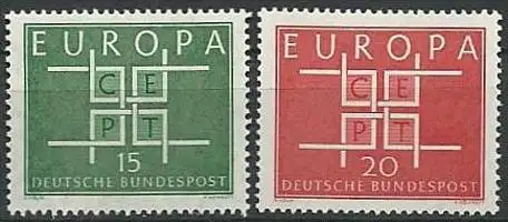 DEUTSCHLAND 1963 Mi-Nr. 406/07 ** MNH - CEPT