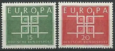 DEUTSCHLAND 1963 Mi-Nr. 406/07 ** MNH - CEPT