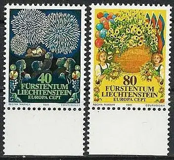 LIECHTENSTEIN 1981 Mi-Nr. 764/65 ** MNH