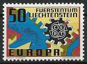 LIECHTENSTEIN 1967 Mi-Nr. 474 ** MNH - CEPT