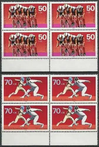 BERLIN 1978 Mi-Nr. 567/68 Viererblocks ** MNH