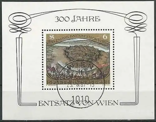 ÖSTERREICH 1983 Mi-Nr. Block 6 o used - aus Abo