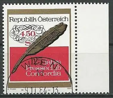 ÖSTERREICH 1984 Mi-Nr. 1795 o used - aus Abo