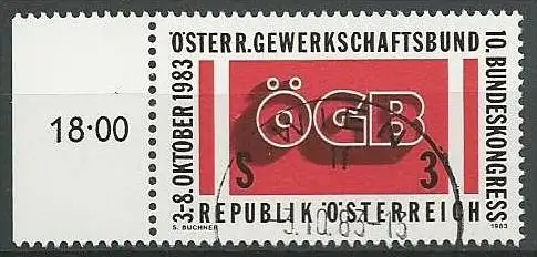 ÖSTERREICH 1983 Mi-Nr. 1754 o used - aus Abo