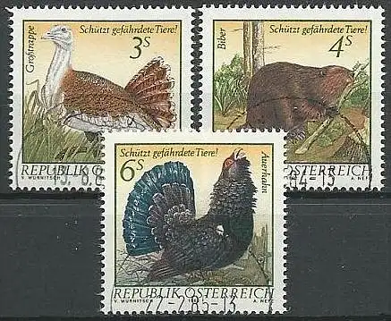 ÖSTERREICH 1982 Mi-Nr. 1717/19 o used - aus Abo