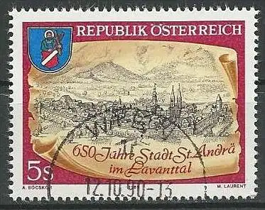 ÖSTERREICH 1989 Mi-Nr. 1960 o used - aus Abo