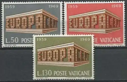 VATIKAN 1969 Mi-Nr. 547/49 ** MNH