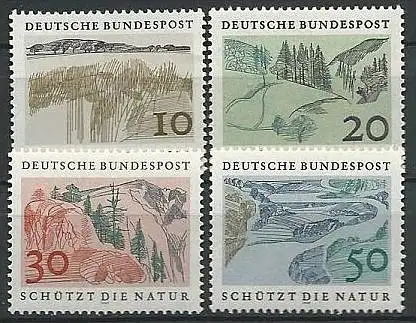 DEUTSCHLAND 1969 Mi-Nr. 591/94 ** MNH