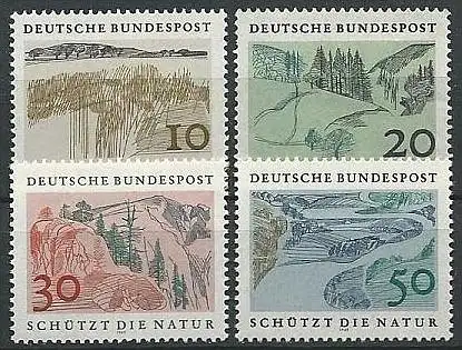 DEUTSCHLAND 1969 Mi-Nr. 591/94 ** MNH