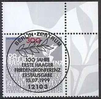 DEUTSCHLAND 1999 Mi-Nr. 2066 o used - aus Abo