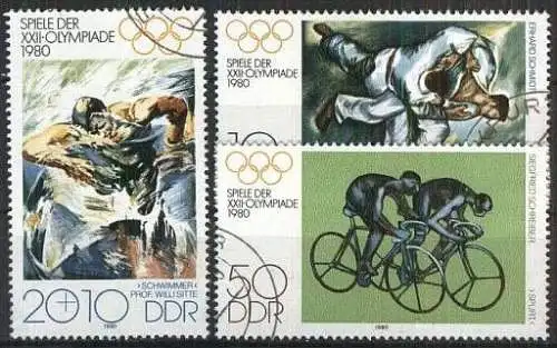 DDR 1980 Mi-Nr. 2528/30 o used