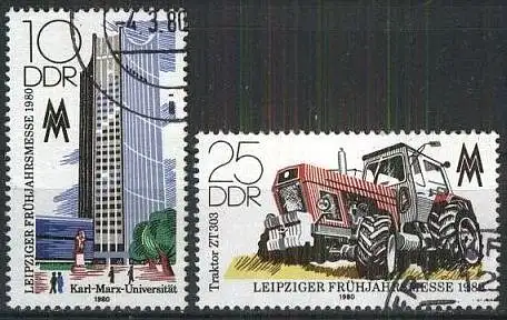 DDR 1980 Mi-Nr. 2498/99 o used