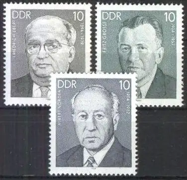 DDR 1984 Mi-Nr. 2849/51 ** MNH