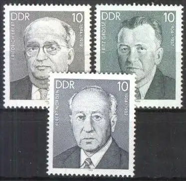 DDR 1984 Mi-Nr. 2849/51 ** MNH