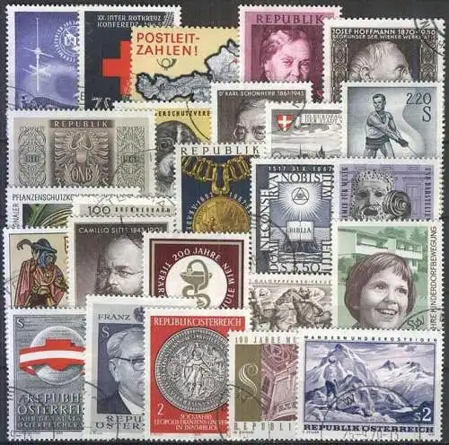 ÖSTERREICH LOT aus 1965-70 o used