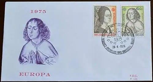 BELGIEN 1975 Mi-Nr. 1818/19 FDC - CEPT