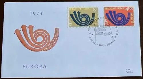 BELGIEN 1973 Mi-Nr. 1722/23 FDC - CEPT