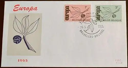 BELGIEN 1965 Mi-Nr. 1399/00 FDC - CEPT