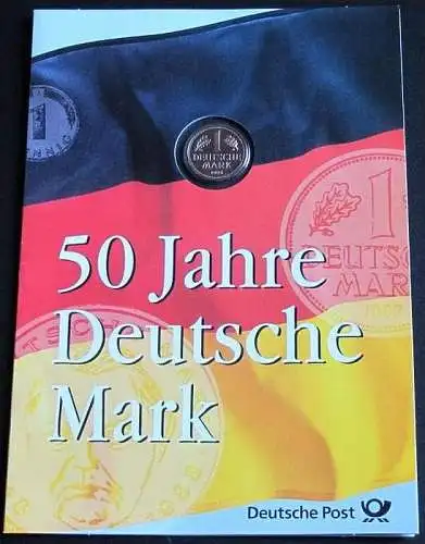 DEUTSCHLAND 1998 GEDENKBLATT 50 JAHRE DEUTSCHE MARK
