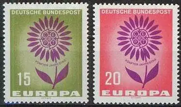 DEUTSCHLAND 1964 Mi-Nr. 445/46 ** MNH