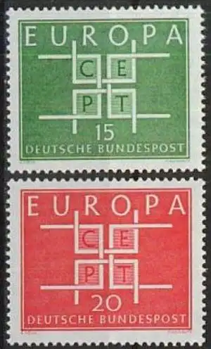 DEUTSCHLAND 1963 Mi-Nr. 406/07 ** MNH