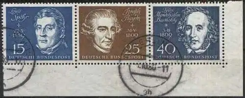 DEUTSCHLAND 1959 Mi-Nr. 316 318 319 o used