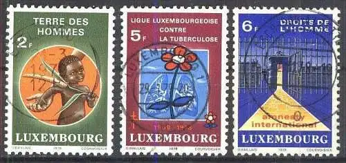 LUXEMBURG 1978 Mi-Nr. 972/74 o used