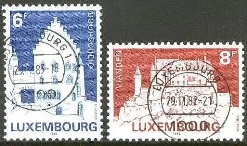 LUXEMBURG 1982 Mi-Nr. 1058/59 o used