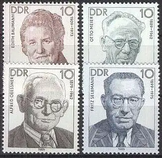 DDR 1989 Mi-Nr. 3222/25 ** MNH