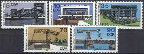 DDR 1988 Mi-Nr. 3203/07 ** MNH