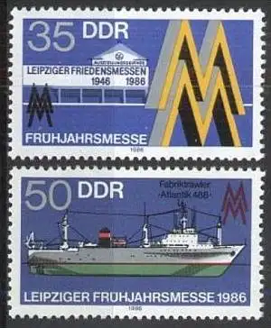 DDR 1986 Mi-Nr. 3003/04 ** MNH
