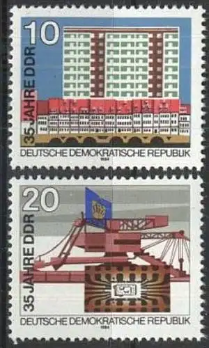 DDR 1984 Mi-Nr. 2888/89 ** MNH