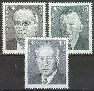 DDR 1984 Mi-Nr. 2849/51 ** MNH