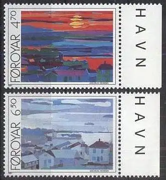 FÄRÖER 1987 Mi-Nr. 160/61 ** MNH