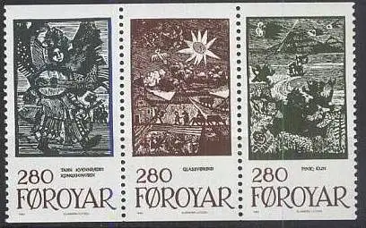 FÄRÖER 1984 Mi-Nr. W 6 108/10 ** MNH