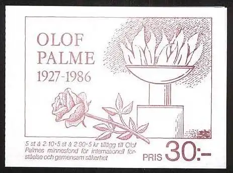 SCHWEDEN 1986 Mi-Nr. MH 113 Markenheft - booklet ** MNH