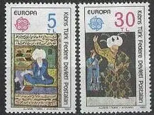 TÜRK. ZYPERN 1980 Mi-Nr. 83/84 ** MNH - CEPT