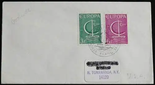 BELGIEN 1966 Mi-Nr. 1446/47 FDC - CEPT