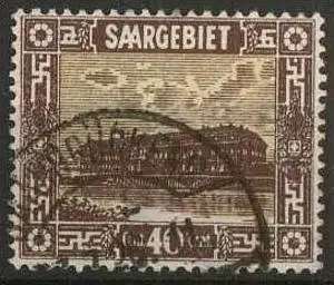 SAAR SARRE SAARLAND 1922 MI-Nr. 91 o used