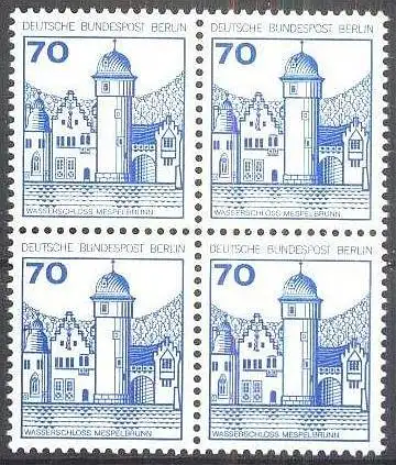 BERLIN 1977 Mi-Nr. 538 Viererblock ** MNH