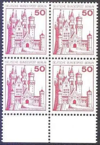 BERLIN 1977 Mi-Nr. 536 Viererblock ** MNH