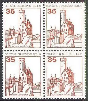 BERLIN 1982 Mi-Nr. 673 Viererblock ** MNH