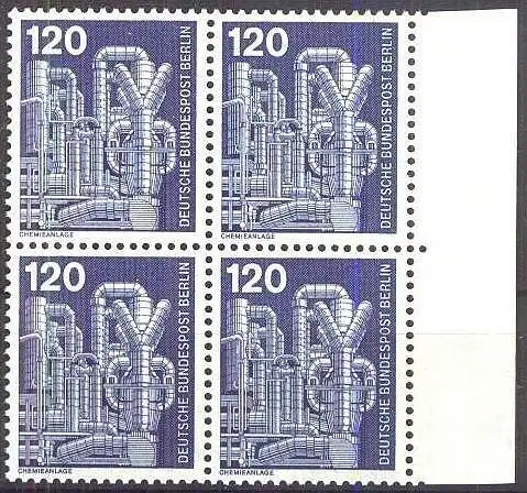 BERLIN 1975 Mi-Nr. 503 Viererblock vom Rand ** MNH