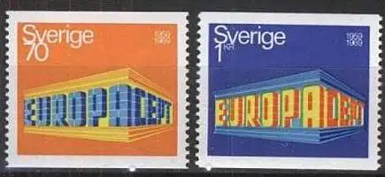 SCHWEDEN 1969 Mi-Nr. 634/35 A ** MNH